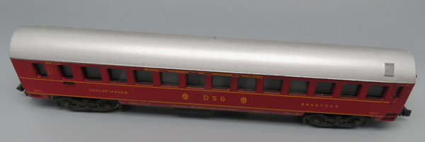 Lima 332 Schlafwagen 1./2. Kl., Gattung/Bauart WLAB4üm-59, 4-achsig, rot