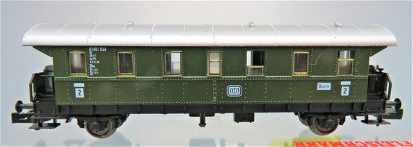Fleischmann 8062 K - Durchgangswagen (´Donnerbüchse´) 2. Klasse, Gattung/Bauart Bi-28, 2-achsig, OVP