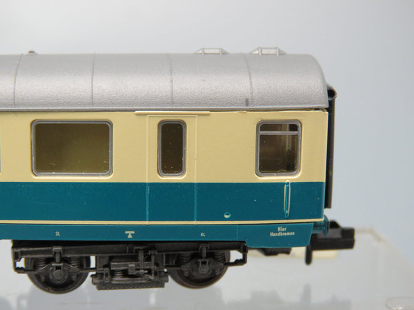 Fleischmann 8193- Abteilwagen 1./2. Klasse, Gattung/Bauart ABm 225,  beige/blau OVP