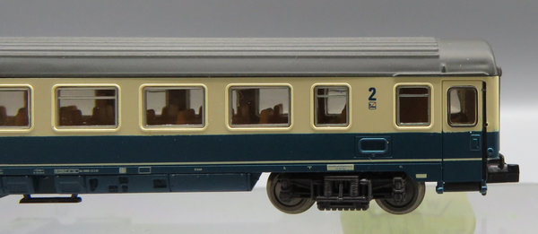 Roco 24303 - IC Großraumwagen 2. Klasse, Gattung/Bauart Bpmz 291.2, 4-achsig, beige/blau - OVP