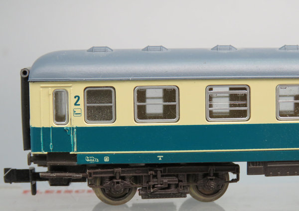 Fleischmann  8192 IC/EC Abteilwagen 2. Klasse, Gattung/Bauart Büm 234, 4-achsig, beige/blau - EVP