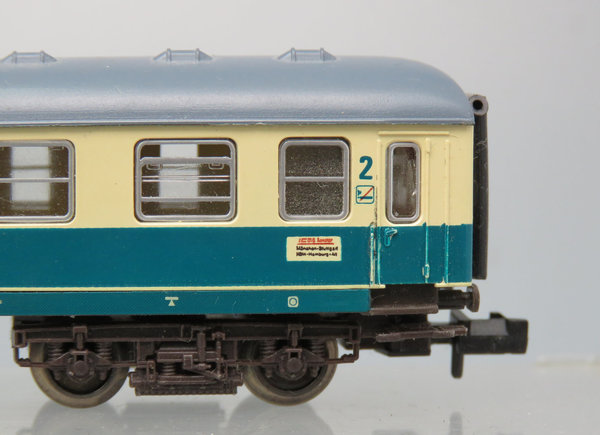 Fleischmann  8192 IC/EC Abteilwagen 2. Klasse, Gattung/Bauart Büm 234, 4-achsig, beige/blau - EVP