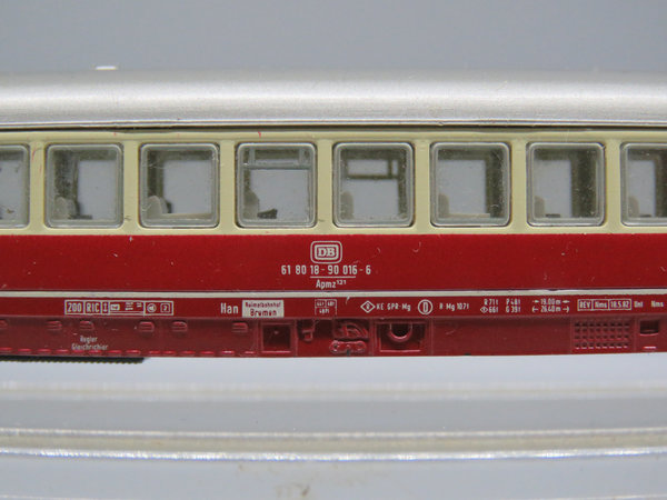 Arnold 3821 - IC-Großraumwagen Gattung Apmz, 1. Klasse , beige/rot - OVP