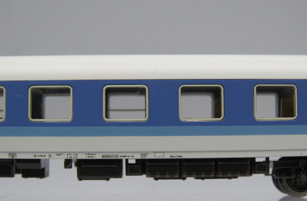 Minitrix 13353 - InterRegio Wagen 1. Klasse mit Speiseraum, blau/hellgrau - OVP