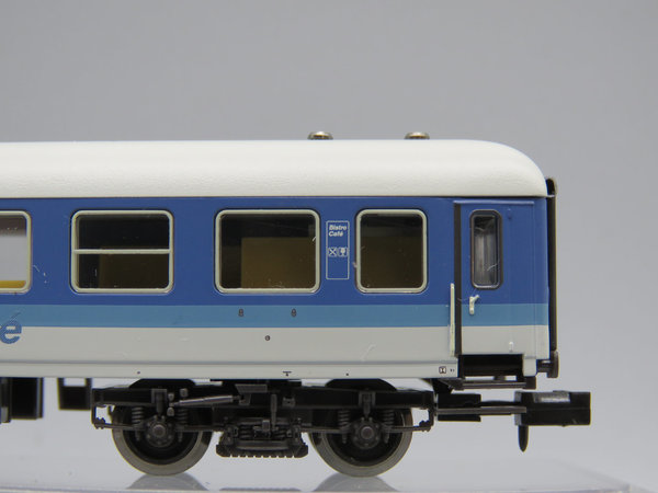Minitrix 13353 - InterRegio Wagen 1. Klasse mit Speiseraum, blau/hellgrau - OVP