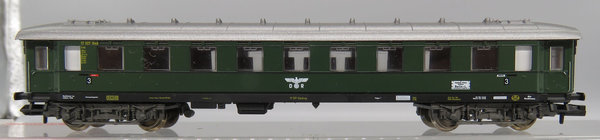 Fleischmann  8132 - Schnellzugwagen 3. Kl., Gattung/Bauart C4ü-36, 4-achsig, grün - OVP