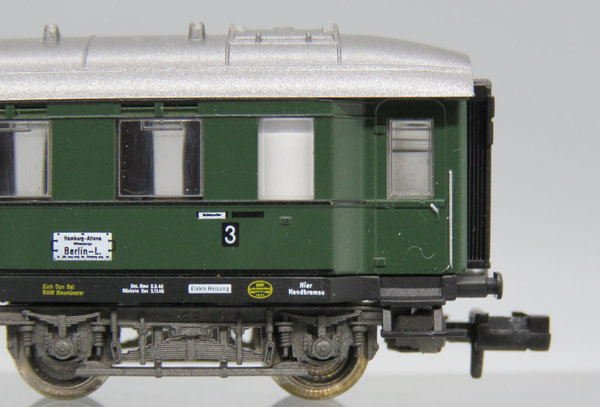 Fleischmann  8132 - Schnellzugwagen 3. Kl., Gattung/Bauart C4ü-36, 4-achsig, grün - OVP