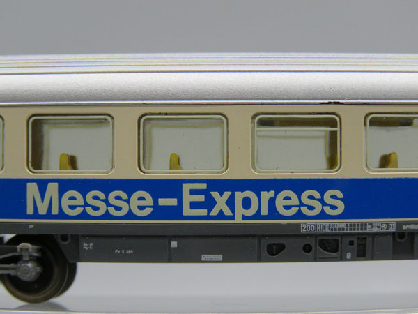 Minitrix 51 3095 00 - Schnellzugwagen, beige/blau, ´abr´, ´Messe-Express´ OVP