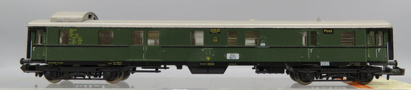 Minitrix 3172 - Gepäckwagen mit Postabteil, Gattung/Bauart PwPost4ü-34 - OVP