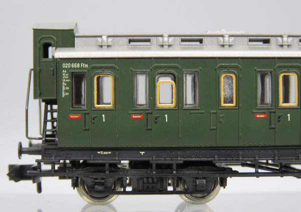 Fleischmann 8041 - Abteilwagen 1. Klasse mit Brhs,  4-achsig, grün - OVP