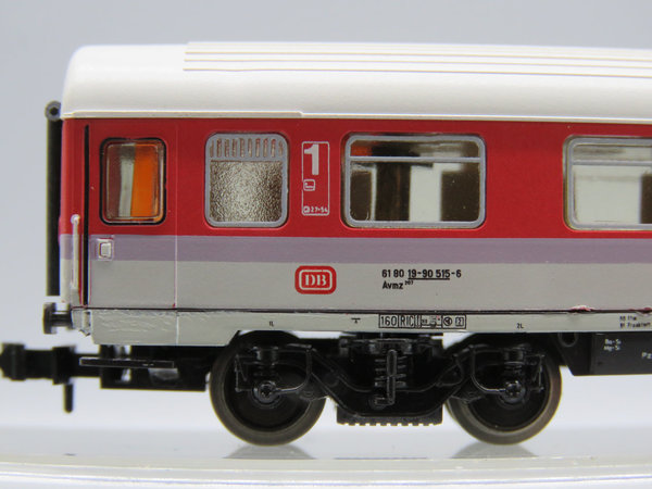 Minitrix 13197 - IC Abteilwagen 1. Klasse, Gattung/Bauart Avmz 207, 4-achsig, rot/weiß - OVP