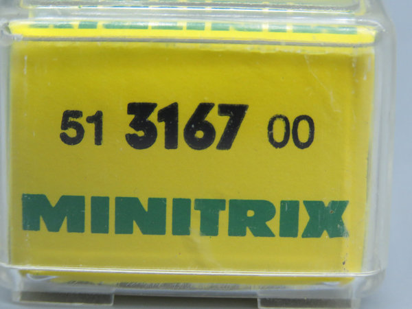 Minitrix 3167 - Gepäckwagen, Gattung/Bauart Pw3ü Bay 01, 3-achsig, grün - OVP