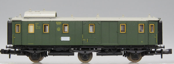 Minitrix 3167 - Gepäckwagen, Gattung/Bauart Pw3ü Bay 01, 3-achsig, grün - OVP