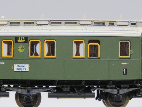 Minitrix 3165 - Reisezuwagen 1./2. Klasse, Gattung/Bauart AB3ü Bay 94 - OVP