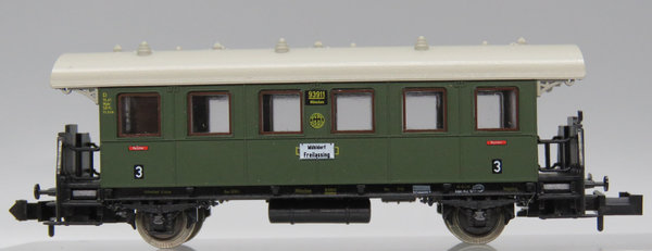 Minitrix 13137 - Personenwagen, 3. Klasse, Gattung/Bauart Ci Bay 10 - OVP