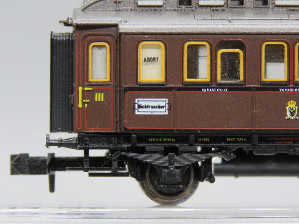 Minitrix 13305 - Schnellzugwagen 3. Klasse, Gattung C - OVP