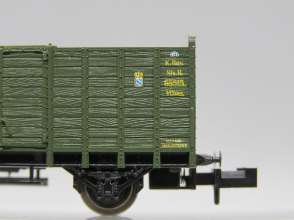 Minitrix 13203 - Offener Güterwagen (Viehtransportwagen) mit Brhs - OVP
