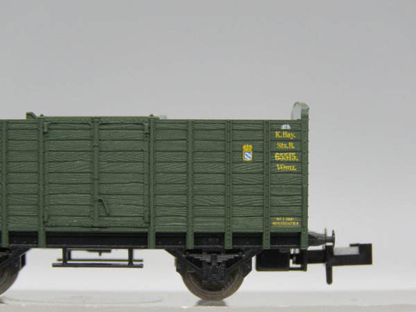 Minitrix 13203 - Offener Güterwagen (Viehtransportwagen) mit Brhs - EVP