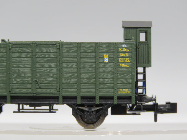 Minitrix 13203 - Offener Güterwagen (Viehtransportwagen) mit Brhs - EVP