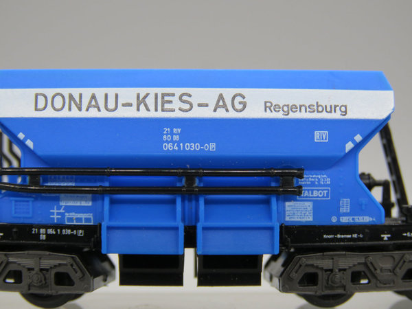Minitrix 13605 - Schotterwagen ´DONAU-KIES-AG Regensburg` - EVP