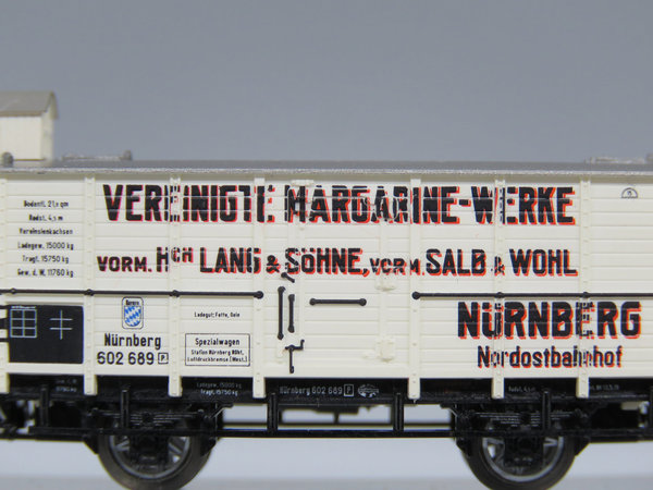 Minitrix - Wärmeschutzwagen mit Brhs, , ´VEREINIGTE MARGARINE-WERKE´ B.Nr. 602 689 - EVP