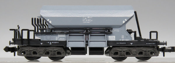 Minitrix 51 3509 00 - Schotterwagen 266 (Bahndienstwagen), 4-achsig, grau - EVP - EVP