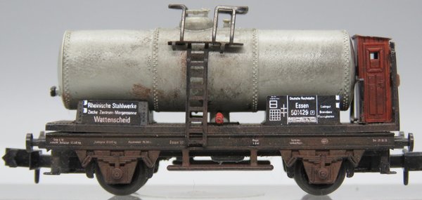 Arnold 4526 - Kesselwagen mit Brhs, 2-achsig, grau, ´VT´ - gealtert - OVP