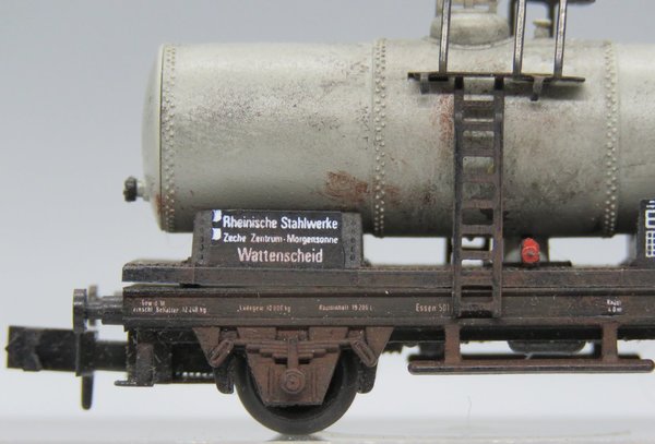 Arnold 4526 - Kesselwagen mit Brhs, 2-achsig, grau, ´VT´ - gealtert - OVP