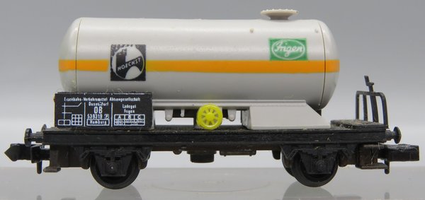 Arnold 0452 - Druckgas-Kesselwagen `HOECHST` `Frigen` - OVP