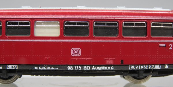 Arnold 0392 - Schienenbus Steuerwagen Modell 998 (VS 98) rot - OVP
