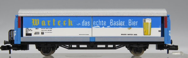 Fleischmann 8337 - Schiebewandwagen (Bierwagen)  ´Warteck das echte Basler Bier´ - EVP