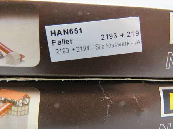 Faller 2193 + 2194 - Silo Kieswerk - OVP