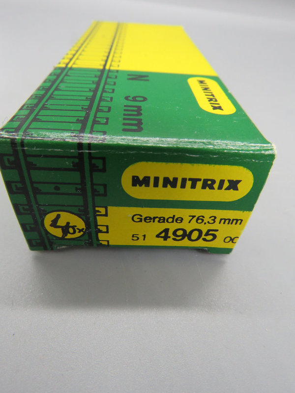Minitrix 4905 - 4 x Gerade 76,3 mm - OVP