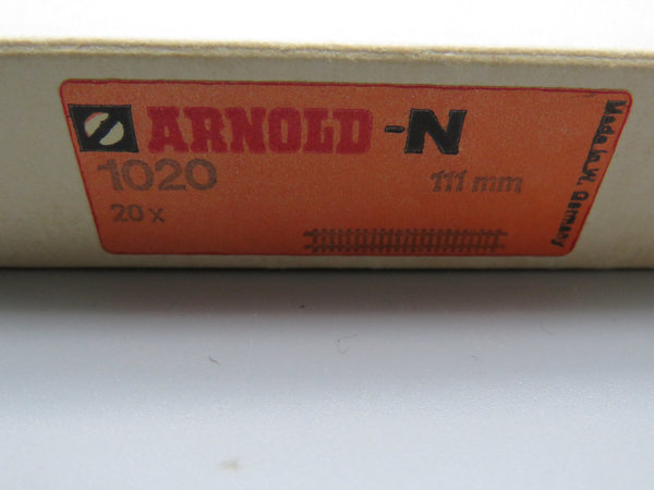 Arnold 1020 - 20 x Gerades Gleis 111 mm - B- Ware - OVP