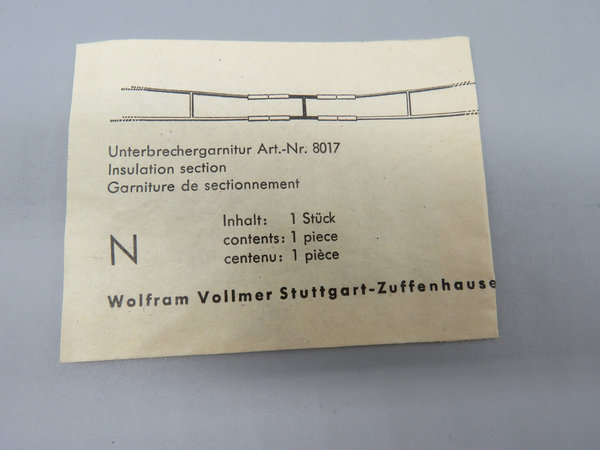 Vollmer 8017 - Unterbrechergarnitur  1 Stück in OVP