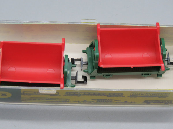 Minitrix 3255 - Set Kipploren 2-teilig rot/graugrün - OVP