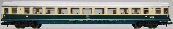 Minitrix 13377 IC Großraumwagen 2. Klasse,  Bpmz 291.3, beige/blau