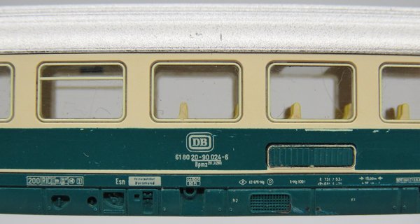 Minitrix 13377 IC Großraumwagen 2. Klasse,  Bpmz 291.3, beige/blau