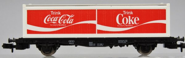 Fleischmann 8243 - Containertragwagen Coca-Cola - OVP