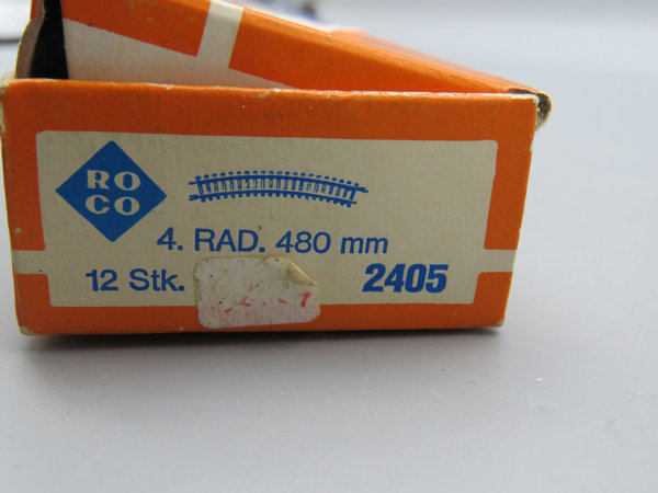 Roco 2405 12x gebogenes Gleis R4 480mm - OVP