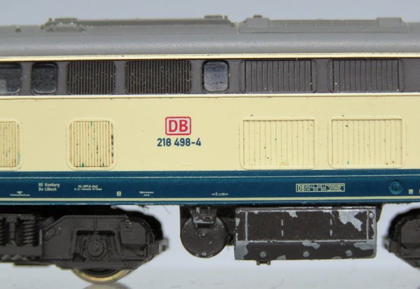 Fleischmann 7238 - Diesellok BR 218, beige/blau  - OVP - Digital SX / Selectrx