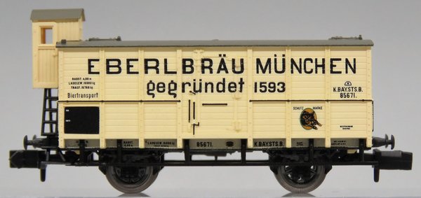 Minitrix 15954 - Kühlwagen "Eberlbräu München" - Trix-Profi-Club - OVP