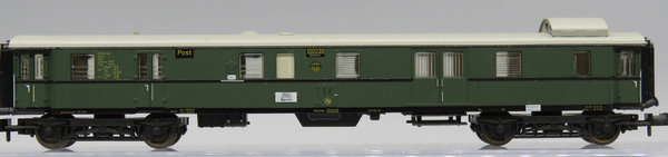 Minitrix 13152 - Gepäckwagen mit Postabteil, - EVPl
