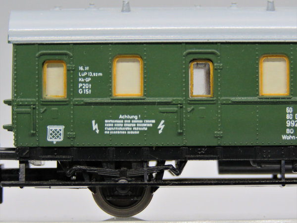 Minitrix 3061 Wohn/Schlafwagen (Bahndienstwagen), Klasse - OVP